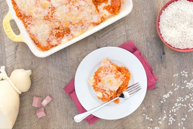 Riso rosso pasticciato