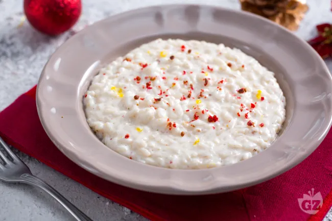 Risotto al mascarpone e pepe rosa