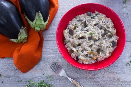 Risotto alle melanzane