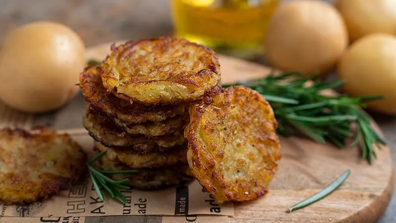 Rosti di patate croccanti
