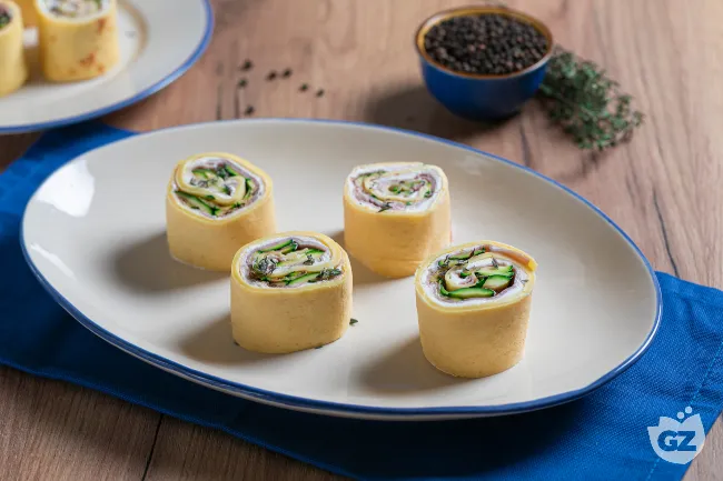 Rotolini di crepe ripieni