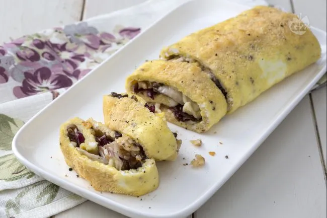 Rotolo di frittata gratinato