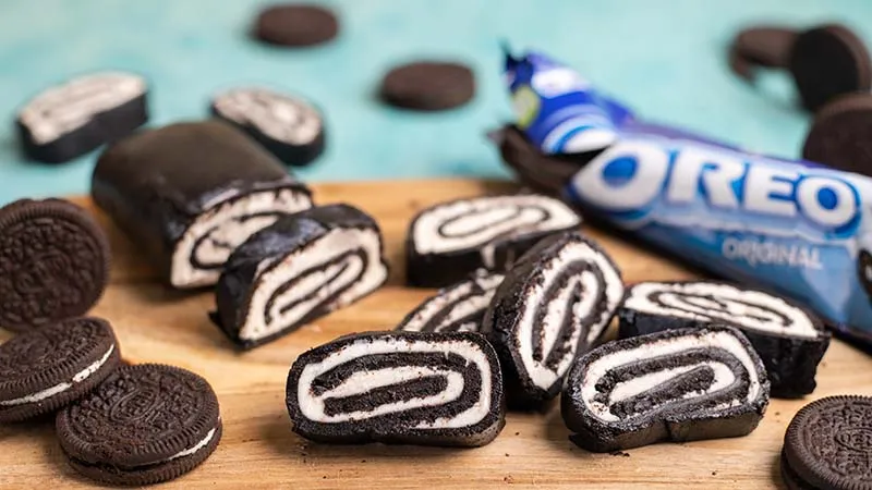 Rotolo oreo con crema al mascarpone