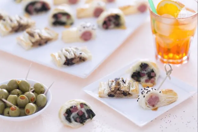 Rustici di pasta sfoglia con tre ripieni