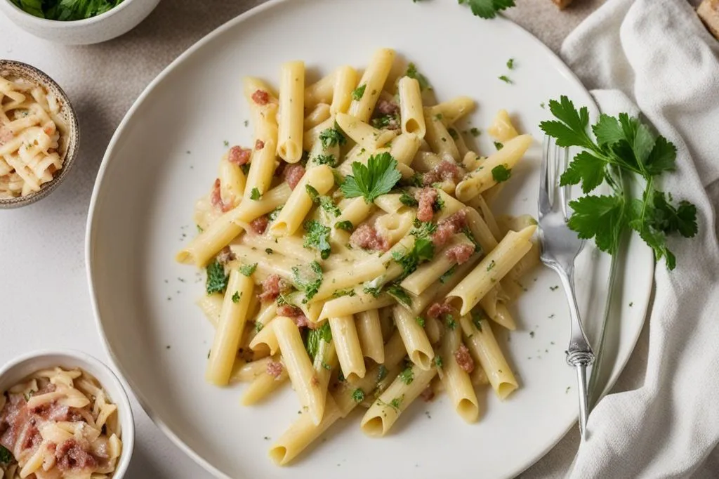 Salsa cremosa di zucchine e pancetta