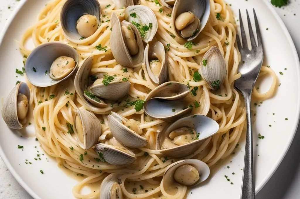 Spaghetti con vongole al profumo