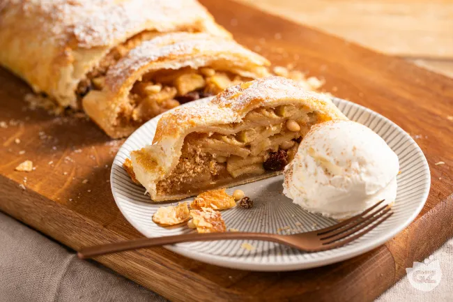 Strudel di mele con pasta sfoglia