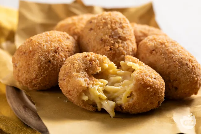 Supplì cacio e pepe croccanti