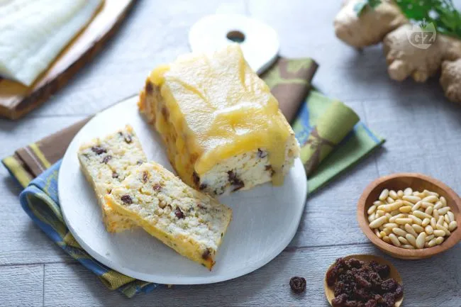 Terrina di baccalĂ con salsa di mele