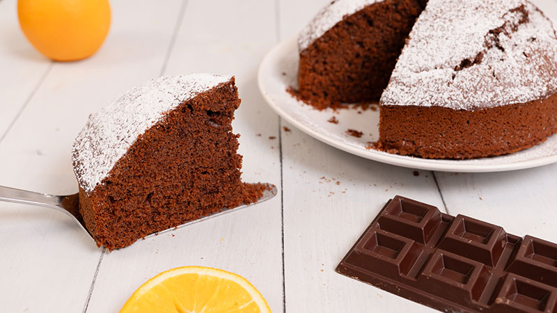 Torta arancia e cioccolato