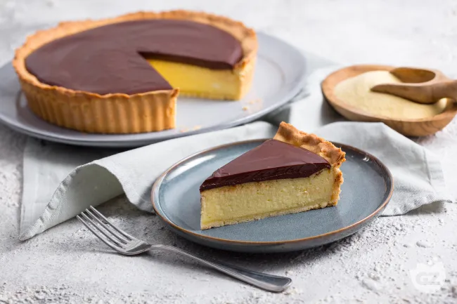 Torta di semolino al cioccolato