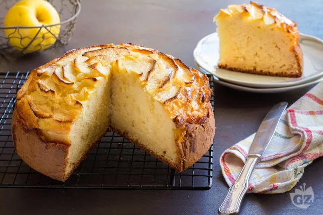 Torta ricotta e mele
