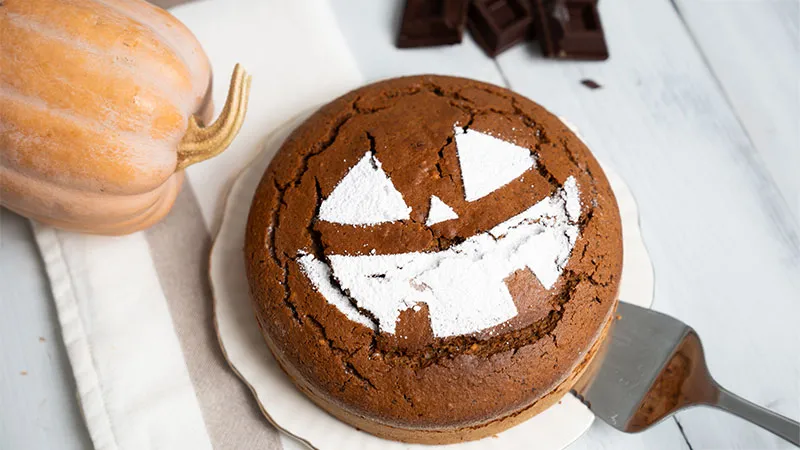 Torta soffice di zucca e cioccolato