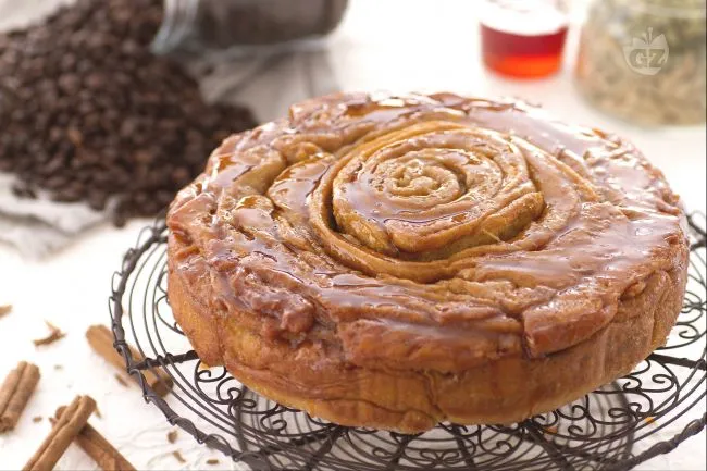 Torta spirale al caffè