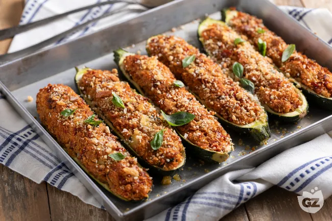 Zucchine ripiene vegetariane