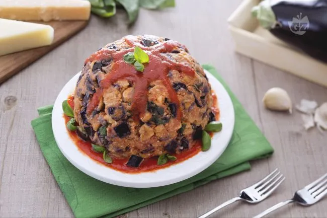 Zuccotto di melanzane